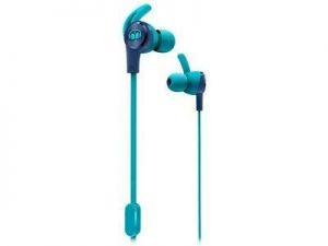 אוזניות ספורט חוטיות בצבע כחול